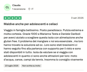 Opinioni Maldive Evolution Travel