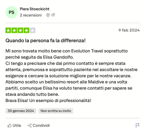 Opinioni Maldive Evolution Travel