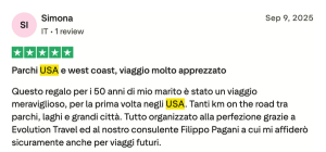Opinioni Stati Uniti Evolution Travel