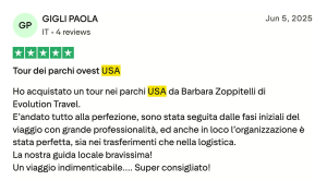 Opinioni Stati Uniti Evolution Travel